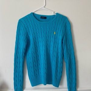 Polo Ralph Lauren women’s medium knit blue sweater